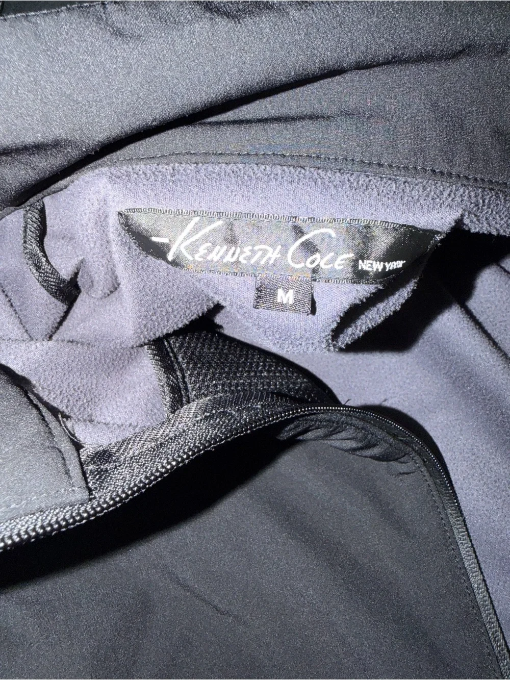 Kenneth Cole Black Lightweight Shirt Jacket